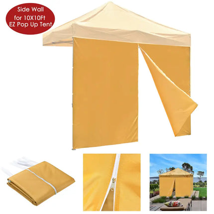 10x10ft EZ Canopy Gazebo Zipper Side Wall/Tan