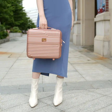 MKF Collection Mykonos Luggage Set with a Medium Carry-on and Small Cosmetic Case by Mia K