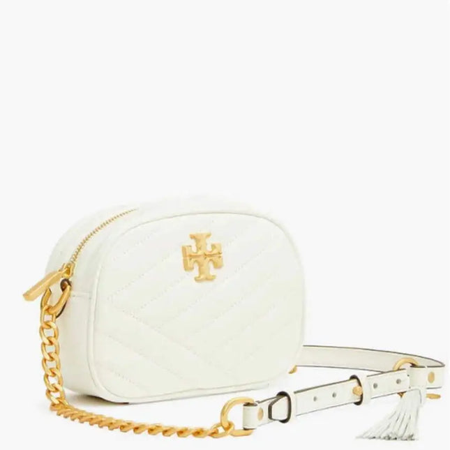 Tory Burch Kira Chevron Small Camera Bag - New Ivory