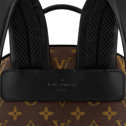 NEW Louis Vuitton Brown Black Monogram Macassar Coated Canvas Josh Backpack Rucksack Shoulder Bag