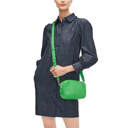 NEW Kate Spade Green Jay Astrid Medium Leather Crossbody Bag