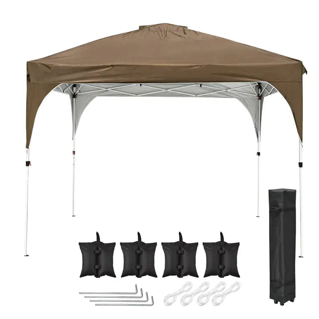 10X10ft Canopy Tent Brown