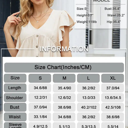 MYFYU Women's Casual Dresses V-Neck Ruffle Short Sleeve Dress for Womens Black Summer Cute Dresses