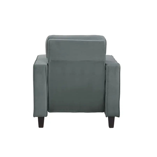 Orisfur. Juego de sofás de estilo moderno, sillón tapizado, sofá de dos plazas y tres asientos para el hogar o la oficina (1 asiento) YJ