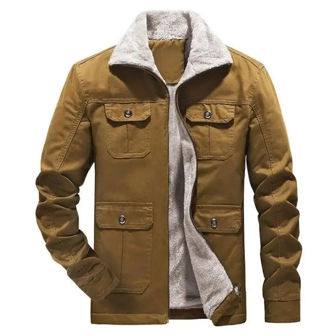 Chaquetas militares casuales de algodón polar para hombre al aire libre