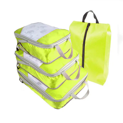4pcs Packing Cubes Suitcase Organiser Packing Bags Luggage Organiser Set - Vickie Lynn's
