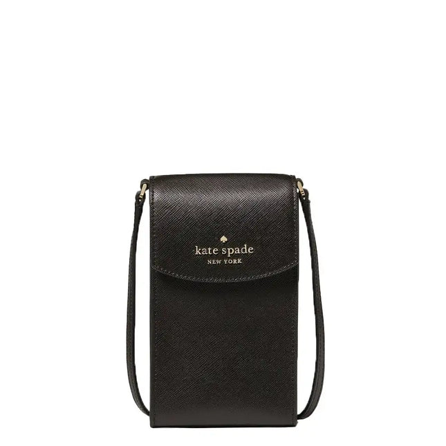 NEW Kate Spade Black Staci Saffiano Leather North South Crossbody Bag