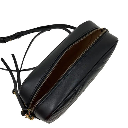 NEW Gucci Black Marmont Small Matelasse Crossbody Shoulder Bag