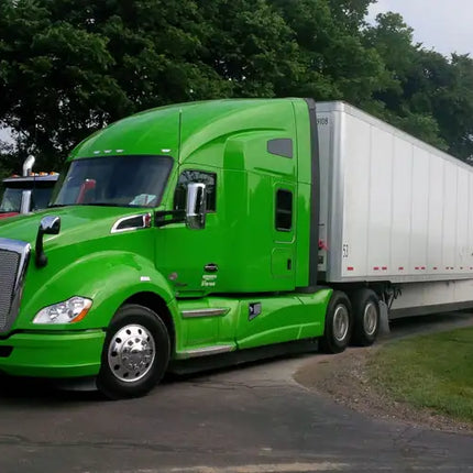 LEAVAN Hood Mirror Chrome LH RH Pair For Kenworth T680 Peterbilt 579 587