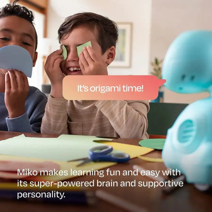 Miko 3: Robot inteligente para niños impulsado por IA | Robot educativo y de aprendizaje STEM con aplicaciones de codificación + Juegos ilimitados + programable | duendecillo azul