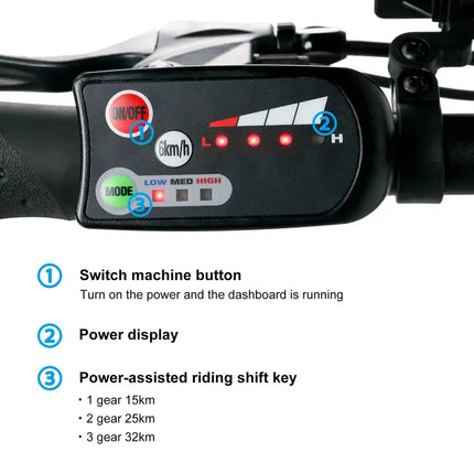 20 inch folding electric bicycle, classic black / grey blue, Shimano accessories, electric bicycles for adults