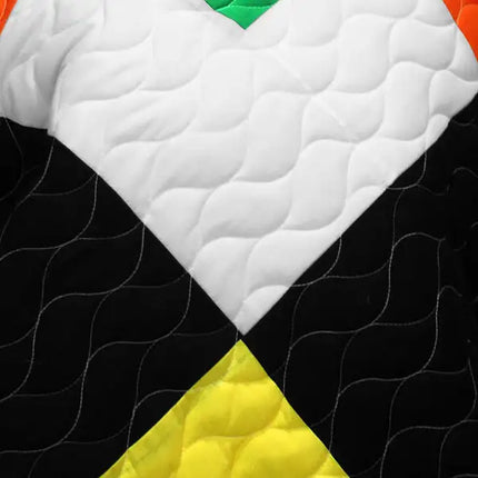 [Flowing Light] 3PC Vermicelli - Quilted Patchwork Quilt Set (Full/Queen Size)