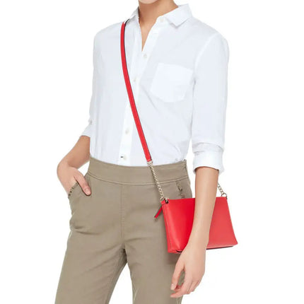 NEW Kate Spade Lacquer Red Weller Street Declan Leather Crossbody Bag