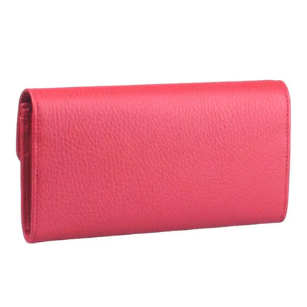 NEW Gucci Red Interlocking G Leather Long Wallet Clutch Bag