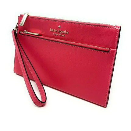 NEW Kate Spade Pink Dark Water Staci Medium Wristlet Clutch Bag