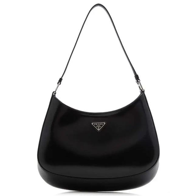 NUEVO bolso hobo de cuero negro Cleo de Prada