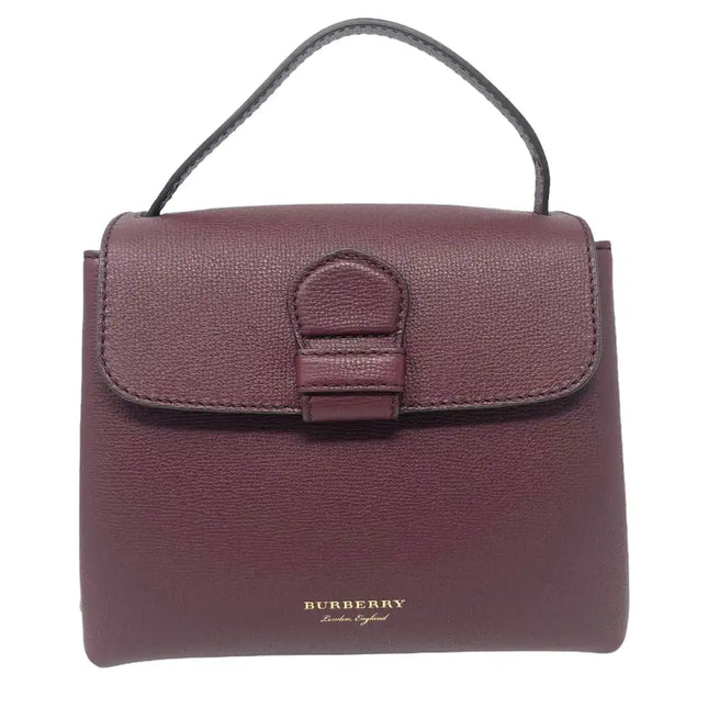 NEW Burberry Burgundy Small Camberley House Check Leather Crossbody Bag