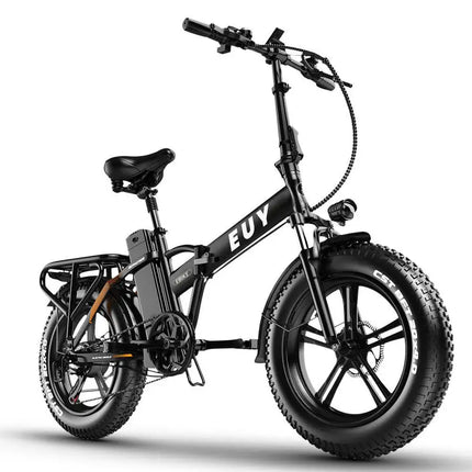750w Electric Bike 20'x4.0 'Fat Tire Foldable  48V 18Ah Battery;  Dual Shock Absorber Shimano 7 Speed