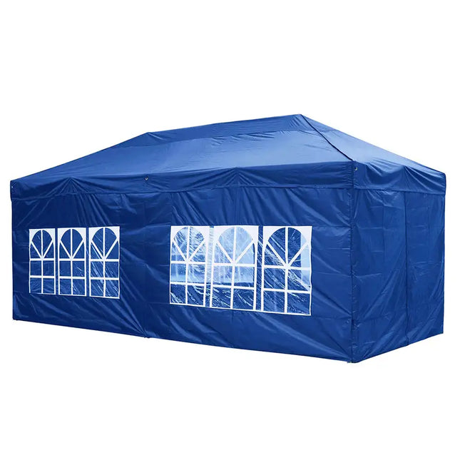 Gazebo plegable con dosel EZ Pop Up de 10 x 20 pies/azul marino