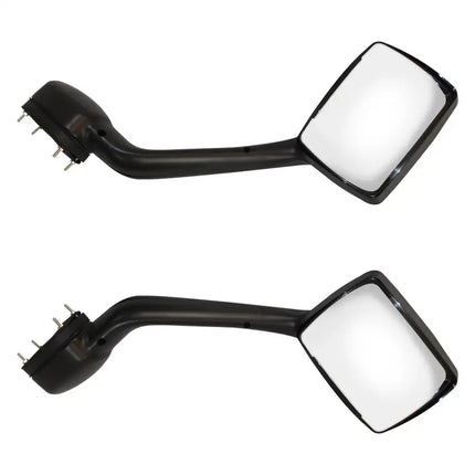 LEAVAN Hood Mirror Chrome LH RH Pair For Kenworth T680 Peterbilt 579 587