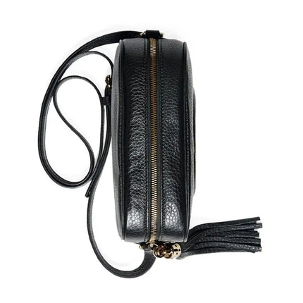 NEW Gucci Black Small Soho Disco Leather Crossbody Bag