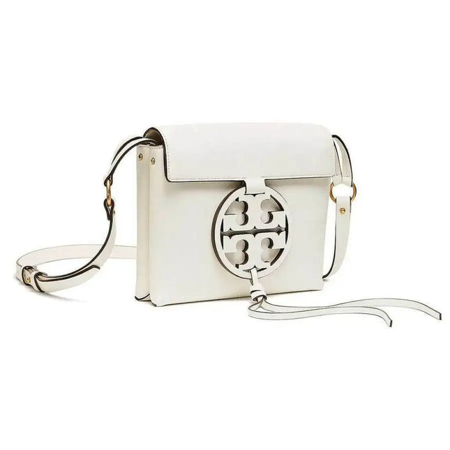 Tory Burch Miller Birch Women's White Leather Crossbody Bag