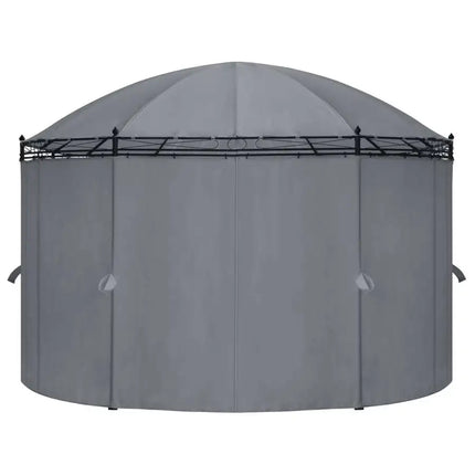 Gazebo with Curtains 208.7"x137.8"x104.3" Anthracite