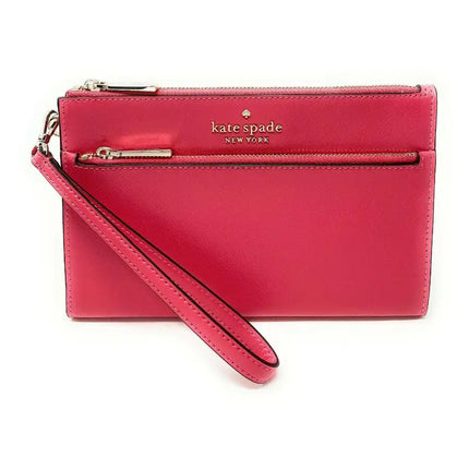 NEW Kate Spade Pink Dark Water Staci Medium Wristlet Clutch Bag