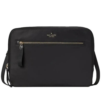 NUEVO Bolso con funda para computadora portátil de nailon Chelsea negro Kate Spade