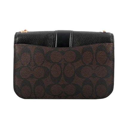 NEW Coach Brown Georgie Monogram Canvas Crossbody Bag