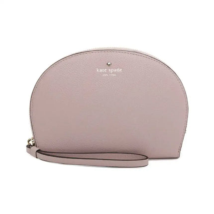 NEW Kate Spade Beige Larchmont Avenue Shara Leather Wristlet Clutch Bag
