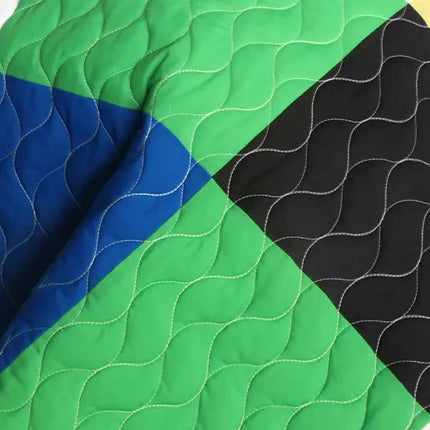 [Romance of Green] 3PC Vermicelli - Quilted Patchwork Quilt Set (Full/Queen Size)
