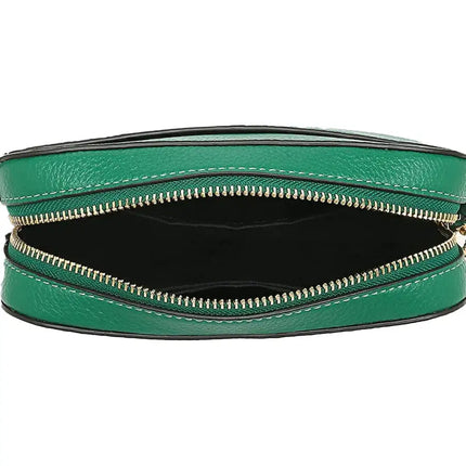 NEW Coach Green Mini Leather Camera Crossbody Bag