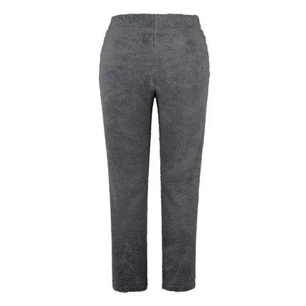 Women's Warm Fleece Sherpa Lined Jogger Pant Trousers