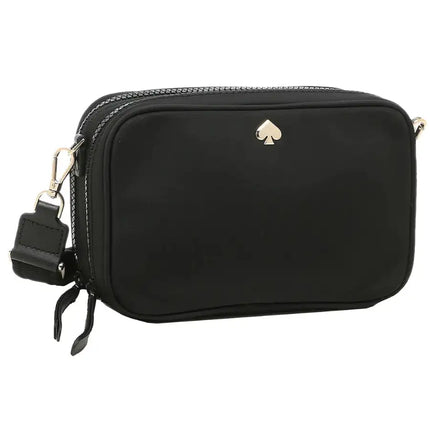 NEW Kate Spade Black Jae Small Nylon Camera Crossbody Bag