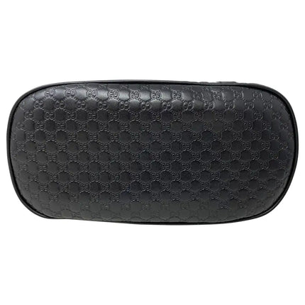 NEW Gucci Black Mini Convertible Micro GG Guccissima Dome Leather Satchel Shoulder Bag