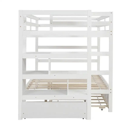 Full over Full Bunk Bed with Twin Size Trundle