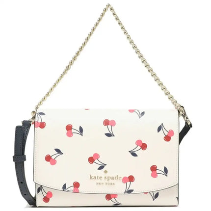 NEW Kate Spade Cream Carson Cherry Convertible Crossbody Bag