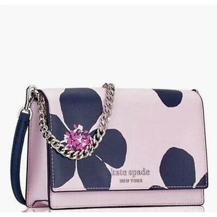 NEW Kate Spade Serendipity Pink Multi Cameron Grand Floral Convertible Leather Crossbody Shoulder Bag