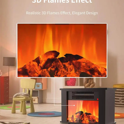 KUPPET Portable Mini Tabletop Electric Fireplace Space Heater