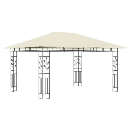 Gazebo with Mosquito Net 13.1'x9.8'x9' Cream 180 g/m2