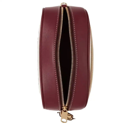 NEW Burberry White Horseferry Printed Logo Canvas Crossbody Shoulder Bag