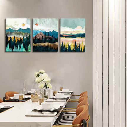 Abstract Wall Art 3 piece