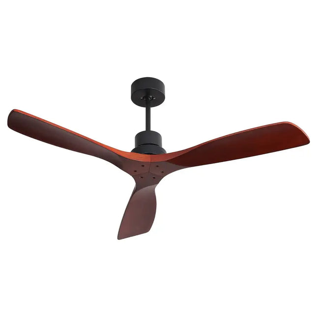 Ceiling Fans; 52" Ceiling Fans with Remote Control; 6 Speeds; Timer; 3 Solid-Wood Blade; Noiseless Reversible Dc Motor For Indoor Outdoor Living room; Matte Black