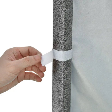 10x10ft EZ Canopy Gazebo Silver Coated Side Wall With Windows & Door/Mineral Yellow