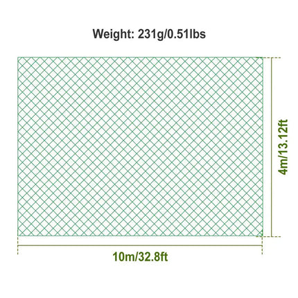 13 x 33ft Garden Netting Heavy Duty PE Anti Bird Netting Plants Fruits Tree Vegetables Protection Netting Net