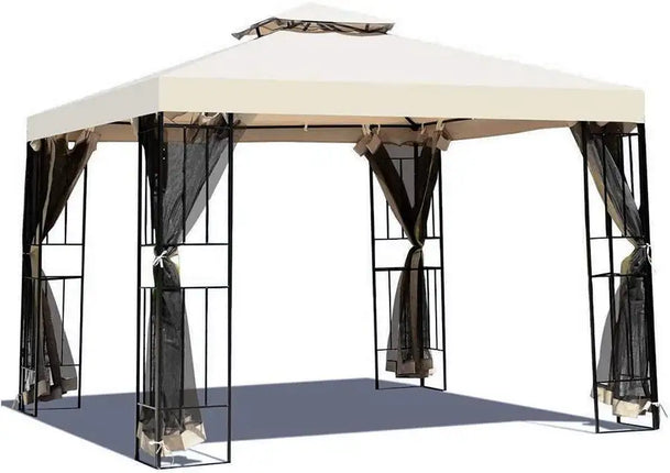 Gazebo para patio de 10 x 10 pies, toldo instantáneo para exteriores