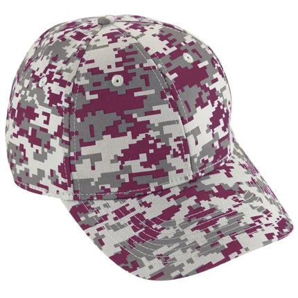 Athletic Baseball Cap, Digi Camo Cotton Twill Sports Hat - Adjustable / Unisex / Youth