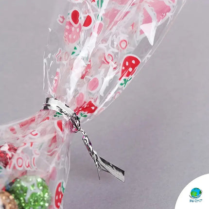 1000 Pack of Glossy Silver Twist Ties 4" Bag Ties Metalic Foil Twist Ties for Cellophane Party Bags; Foil Coated Ties; Bendable Multi-Function Strong Wire Ties for Tying