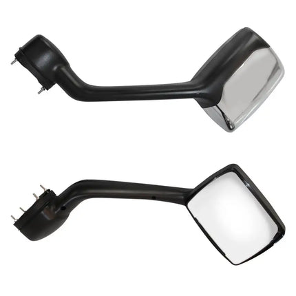 LEAVAN Hood Mirror Chrome LH RH Pair For Kenworth T680 Peterbilt 579 587